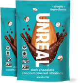 Dark chocolate coconut covered almonds - 2 standard bags