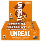 Dark chocolate caramel peanut nougat bar - grab & go box XL bars