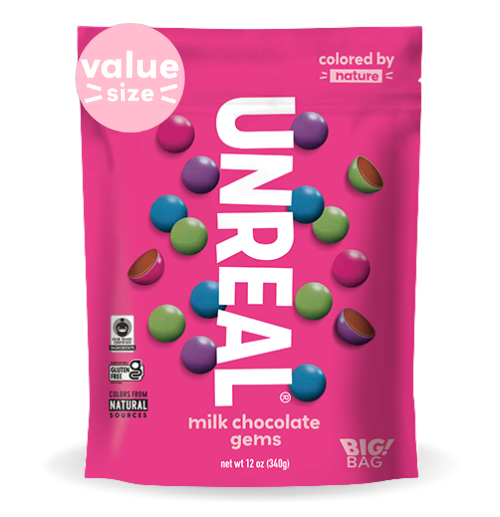 Milk chocolate gems - family size bag