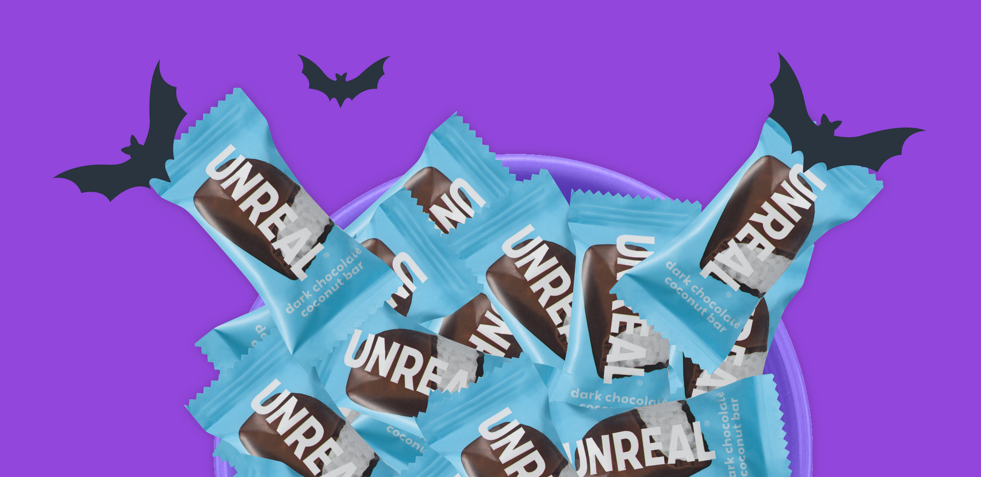 Halloween Dark Chocolate Coconut Bars