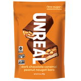 Dark Chocolate Caramel Peanut Nougat Bars