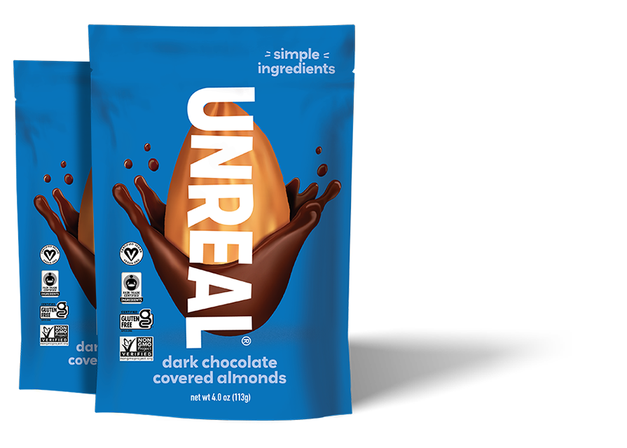 Dark chocolate covered almonds - 2 standard bags