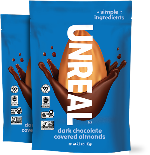 Dark chocolate covered almonds - 2 standard bags