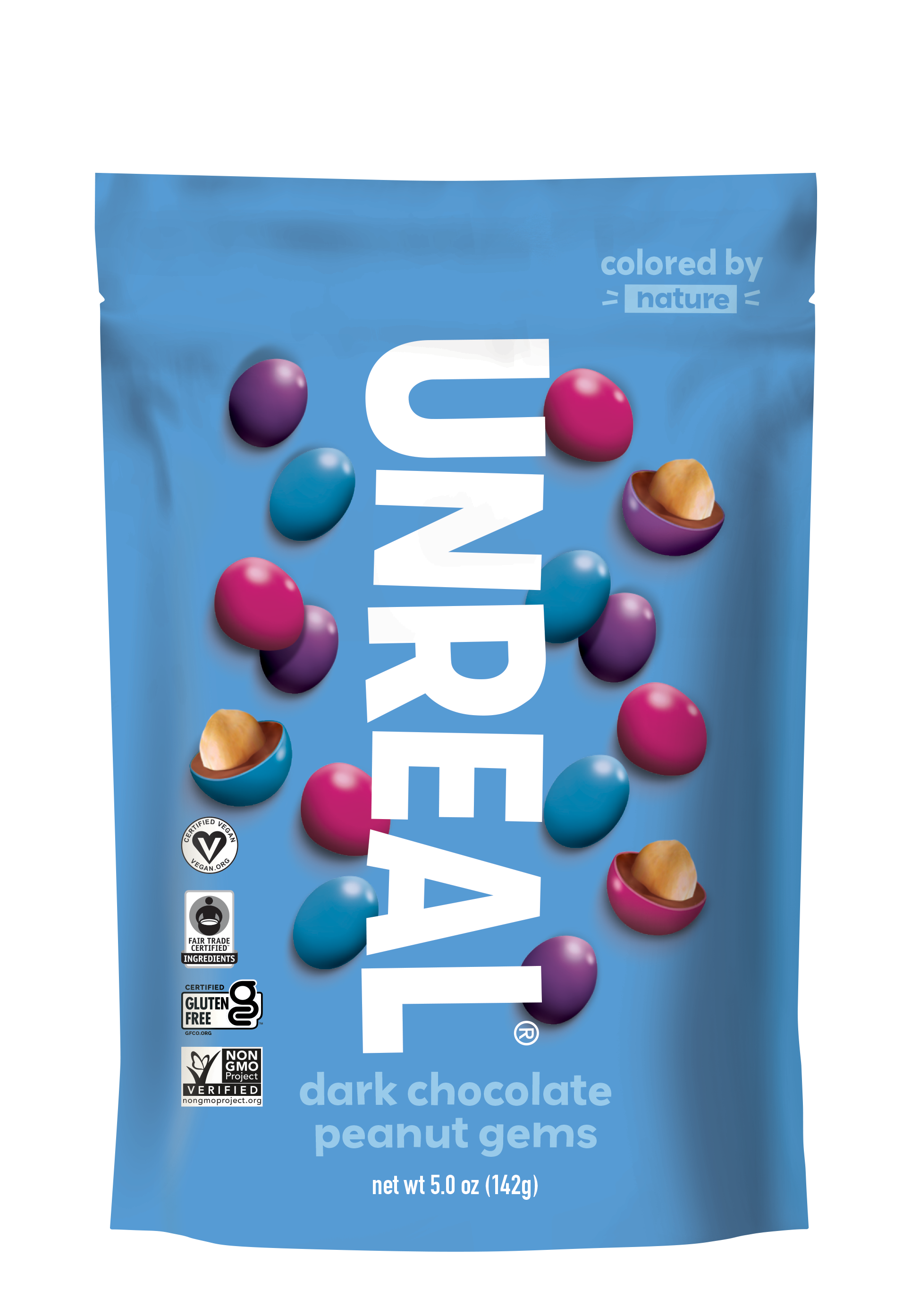 Dark chocolate peanut gems - everyday 5 oz