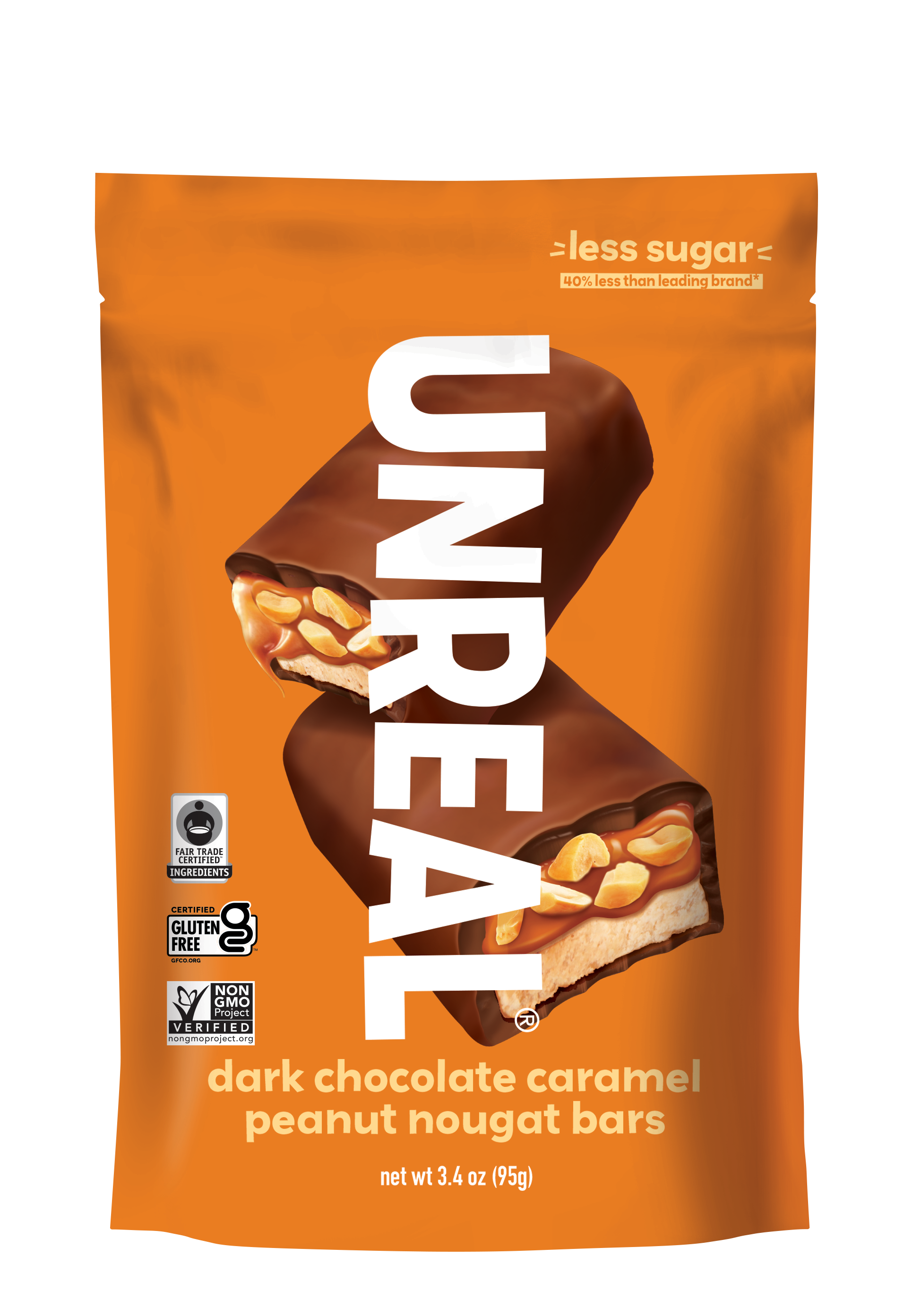 Dark chocolate caramel peanut nougat bars - everyday 5 bars