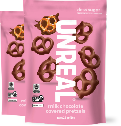 Milk chocolate covered pretzels - 2 bags