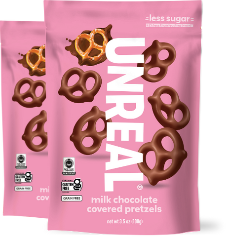 milk chocolate covered pretzels - 2 bags