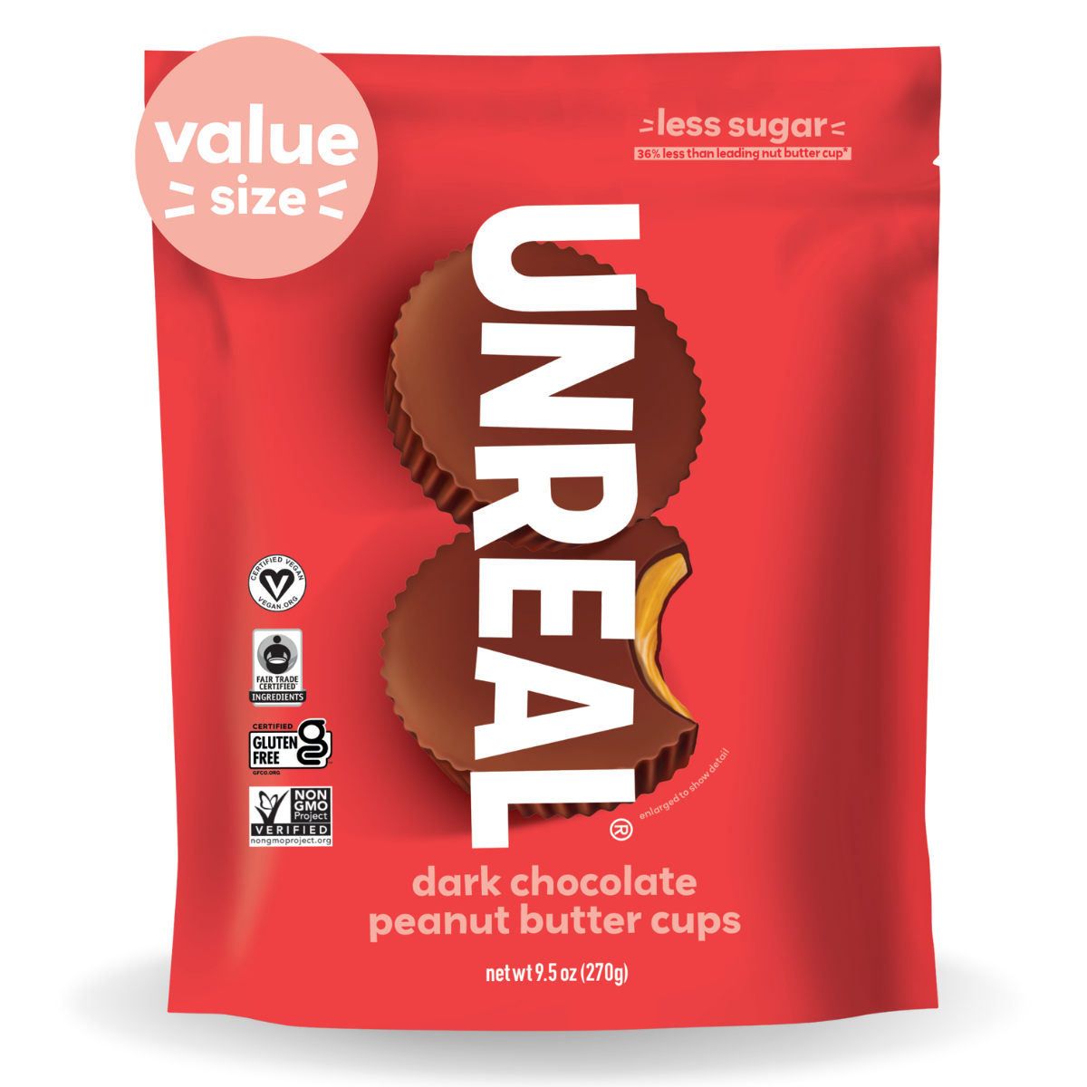 Dark chocolate peanut butter cups - value bag