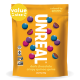 Dark chocolate crispy quinoa gems - value bag