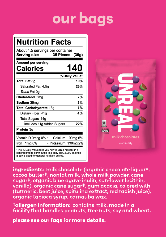 Milk chocolate gems - family size bag